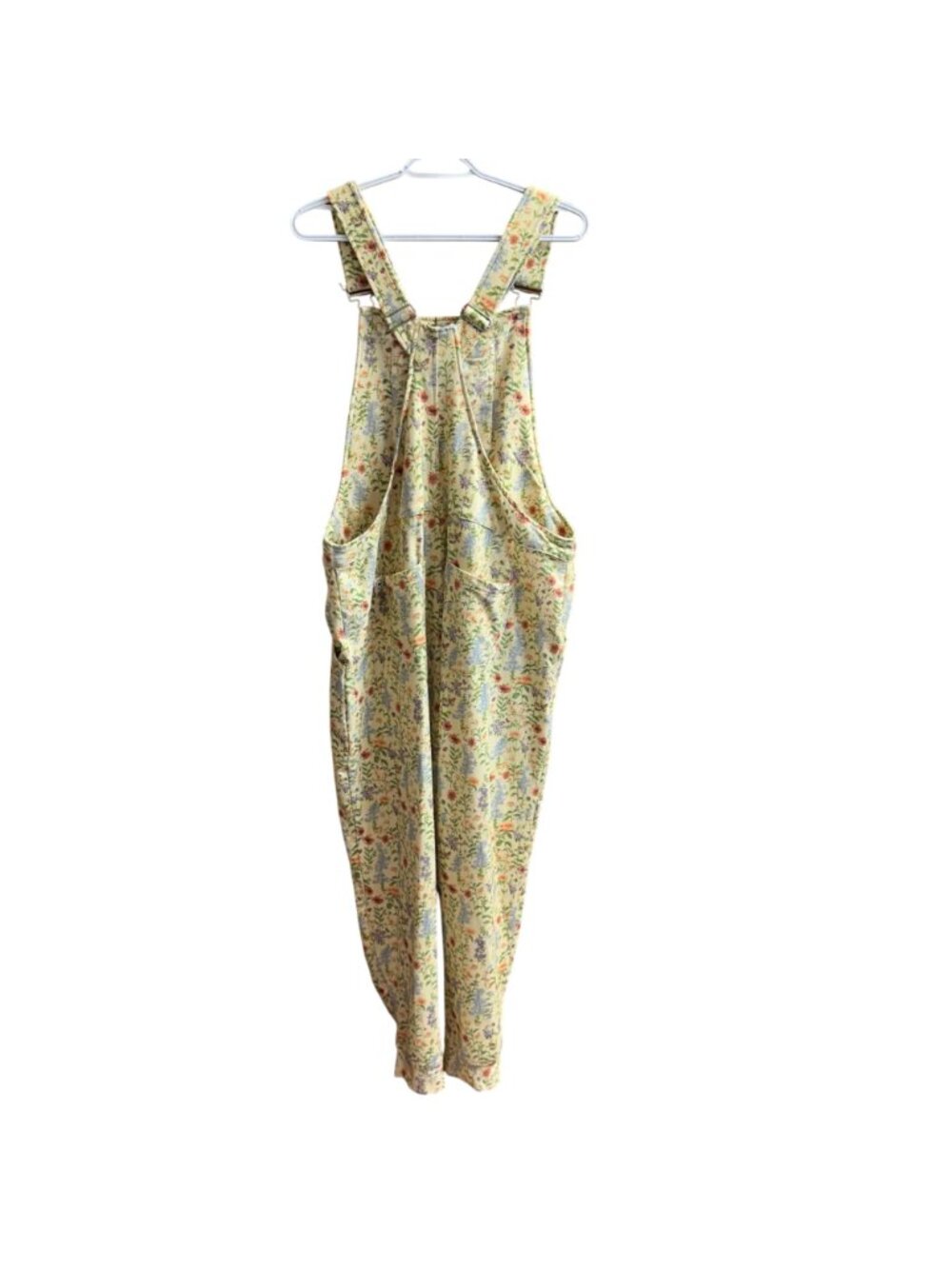 Swoveralls Floral Garden Print Sweatpant Overalls Size XL Comfycore Pockets - Picture 2 of 12